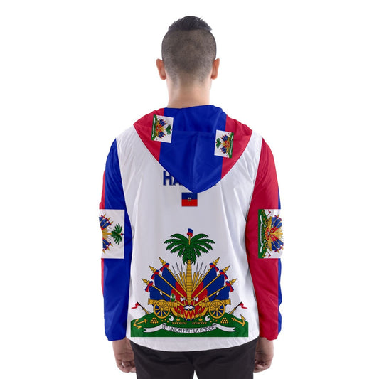 Haiti Flag Coat of Arms Windbreaker Jacket