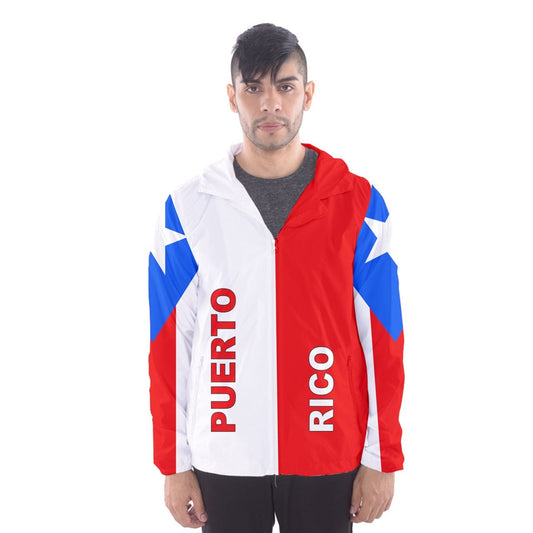 Puerto Rico Flag Coat of Arms Windbreaker Jacket
