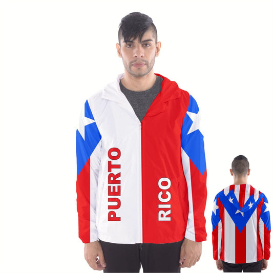 Puerto Rico Flag Coat of Arms Windbreaker Jacket