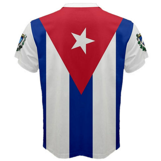 Cuban Double Sided Flag Coat of Arms T-shirt