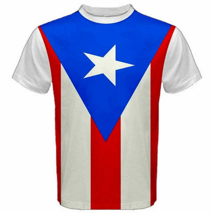 Puerto Rico/United States Multi Flag T-shirt