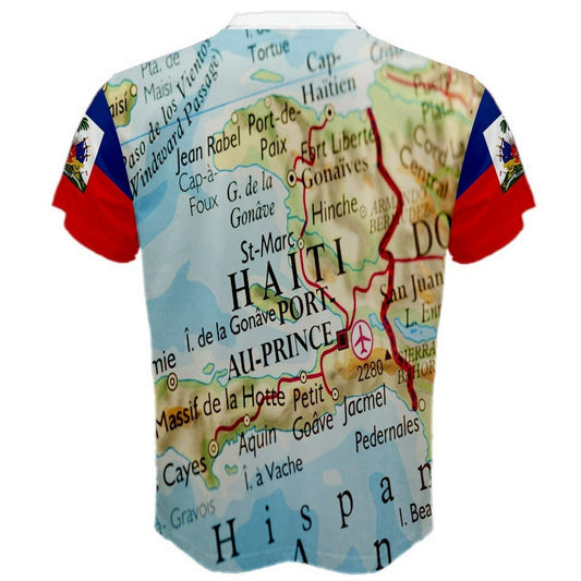 Haiti Map Flag Coat of Arms T-shirt