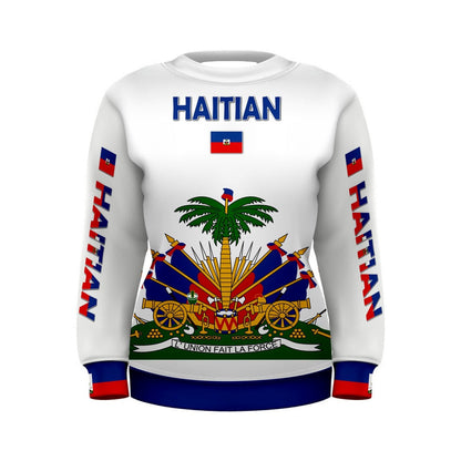 Haiti Coat of Arms Flag Men's and Women's Sweatshirt