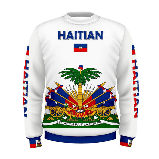 Haiti Coat of Arms Flag Men's and Women's Sweatshirt