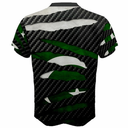Pakistan Beast Ripped Flag T-shirt