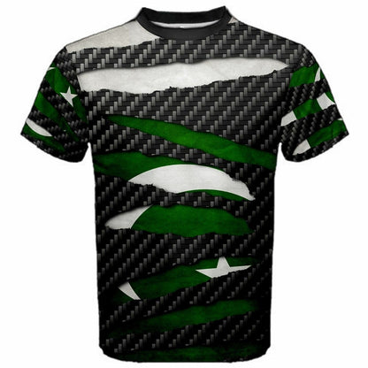 Pakistan Beast Ripped Flag T-shirt