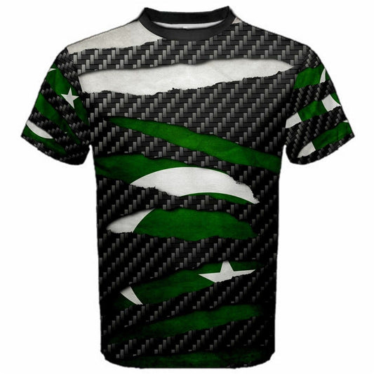 Pakistan Beast Ripped Flag T-shirt