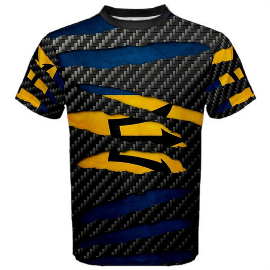 Barbados Beast Ripped Flag T-shirt
