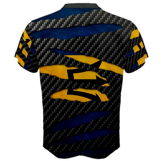 Barbados Beast Ripped Flag T-shirt