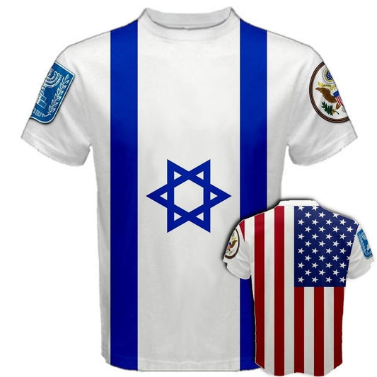 Israel/United States Multi Flag T-shirt