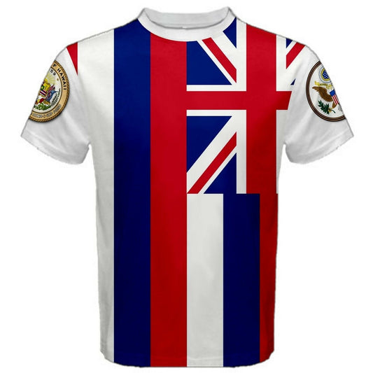 Hawaii/United States Multi Flag T-shirt