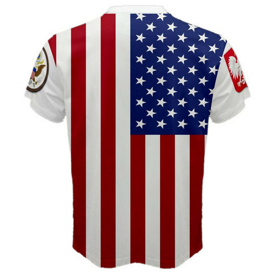 Poland/United States Multi Flag T-shirt