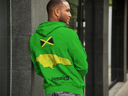 Jamaica Flag Pullover Hoodie