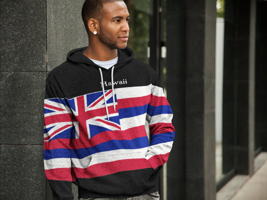 Hawaiian Flag Pullover Hoodie