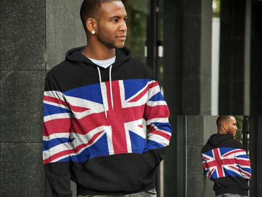 United Kingdom Flag Pullover Hoodie