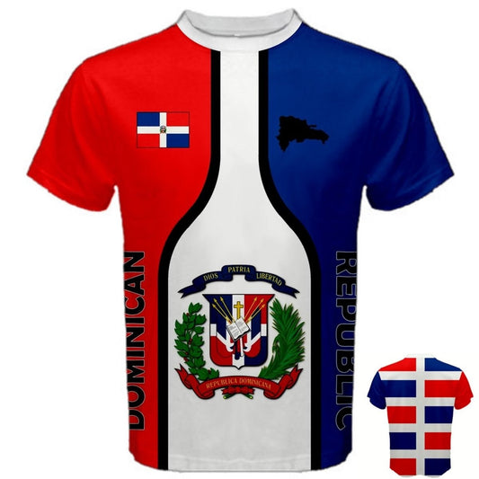 Dominican Republic Multi Flag T-shirt