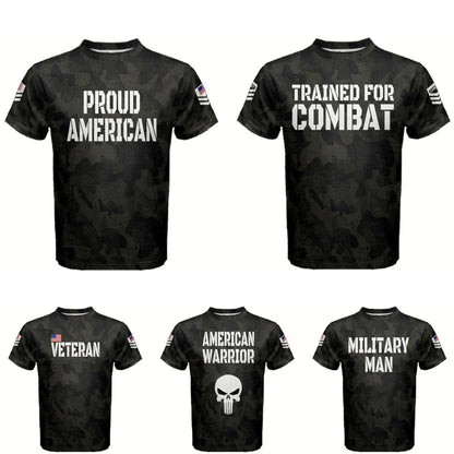 Military American Green Camouflage T-shirt