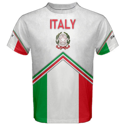Italy Flag and Coat of Arms T-shirt