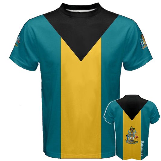 Bahamas National Flag Coat of Arms T-shirt
