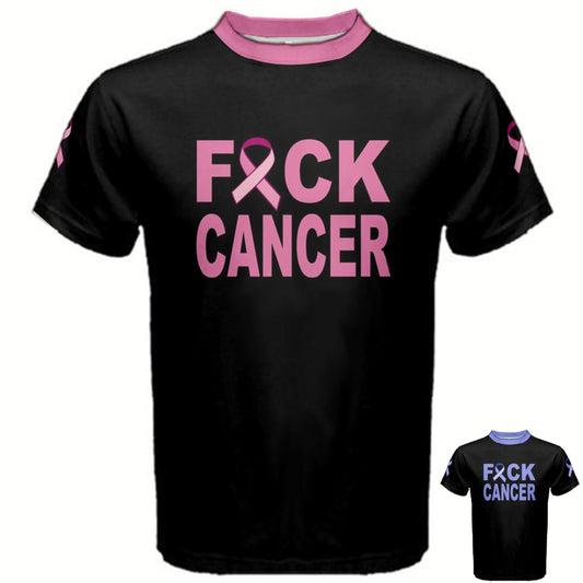 F*ck Cancer Pink or Blue  T-shirt