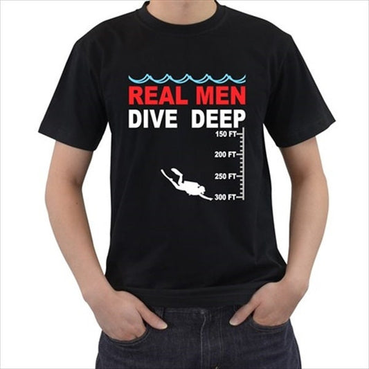 Real Men Dive Deep Scuba Diver shirt