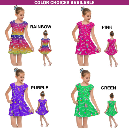 Add Your Own Text To These Amazing and Unique Unicorn Custom Girls Dress