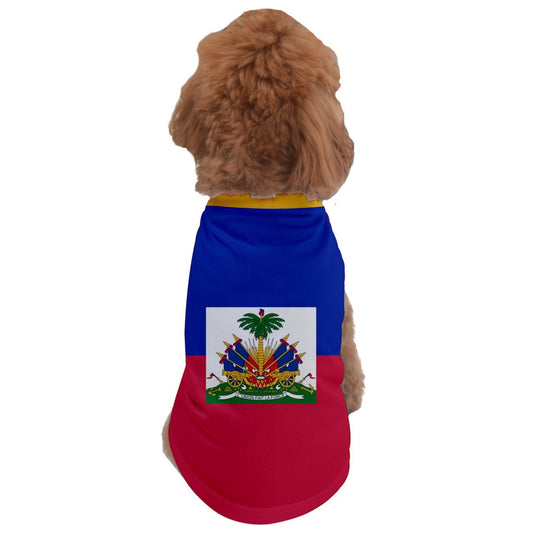 Haiti Flag Dog Shirt  *Many Sizes Available.