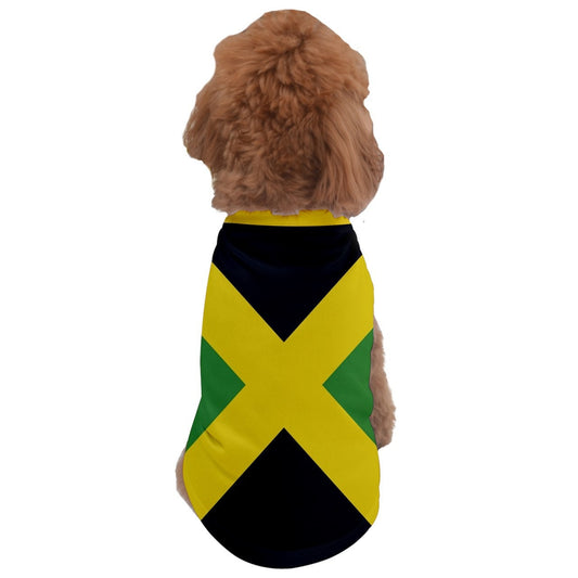 Jamaica Flag Dog Shirt  *Many Sizes Available.