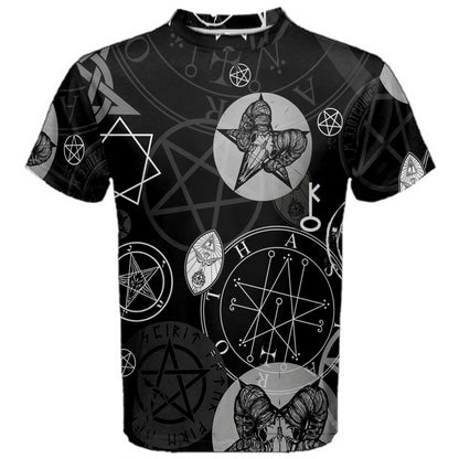 Occult Symbol Satanic Supernatural Vampires Witch Witchcraft Black Magic T-shirt