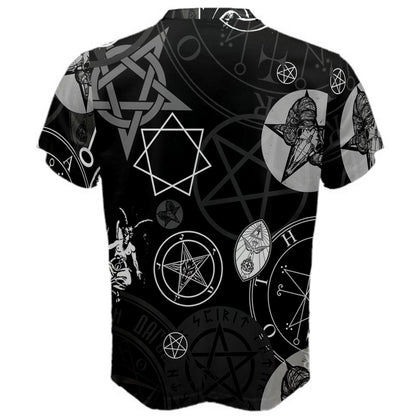 Occult Symbol Satanic Supernatural Vampires Witch Witchcraft Black Magic T-shirt