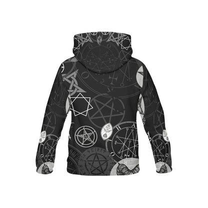 Occult Symbol Satanic Supernatural Witch Witchcraft Black Magic Pullover Hoodie