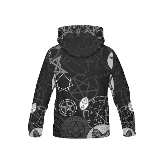 Occult Symbol Satanic Supernatural Witch Witchcraft Black Magic Pullover Hoodie