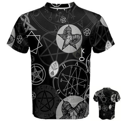 Occult Symbol Satanic Supernatural Vampires Witch Witchcraft Black Magic T-shirt