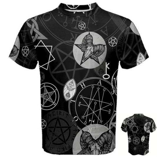 Occult Symbol Satanic Supernatural Vampires Witch Witchcraft Black Magic T-shirt