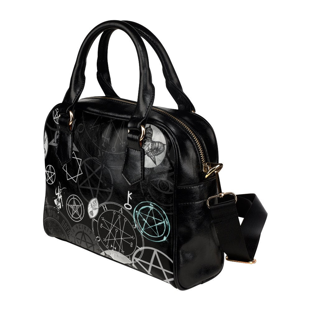 Occult Satanic Symbol Supernatural Witch Witchcraft  Handbag Purse