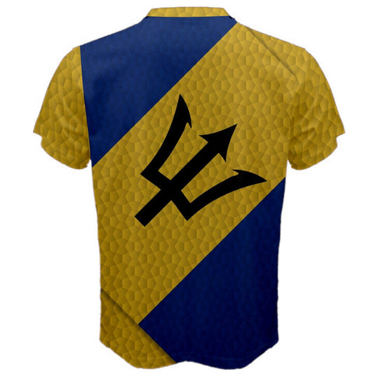 Barbados Diagonal Flag T-shirt