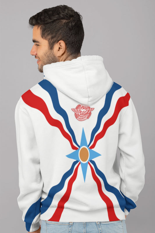 Assyria Aššur Assyrian Empire Flag Pullover Hoodie