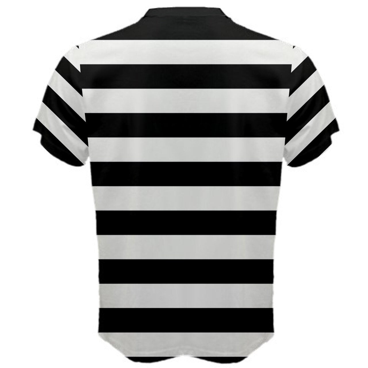Black an White Stripes Trendy Men's T-shirt