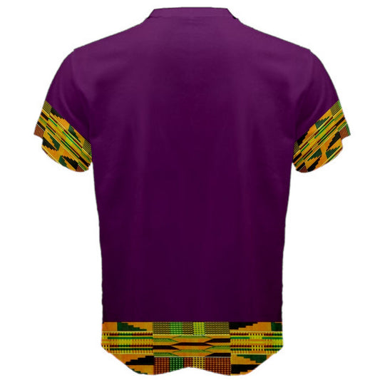 Dashiki Stlye Kente Cloth African Pattern Print T-shirt