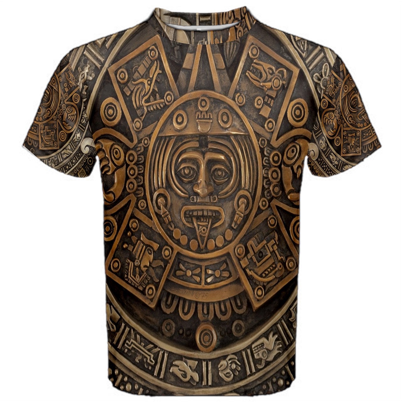 Mayan Ancient Calendar Sundial Sunstone T-shirt