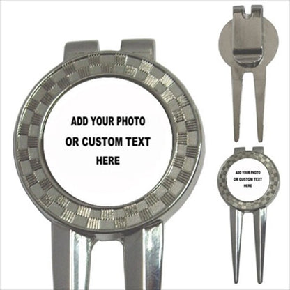 Add Personalized Logo, Image, or Text to 3-in-1 Golf Divot and Ball Markers