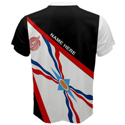Custom Name Aššur Assyrian Empire Flag T-shirt