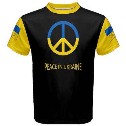 Peace In Ukraine Flag Peace Symbol Ukrainian T-shirt