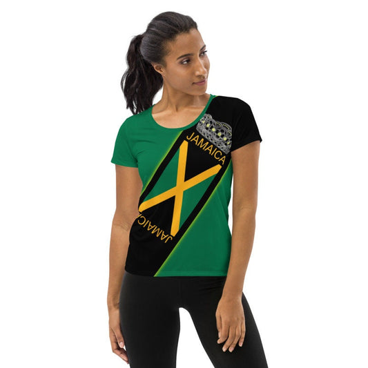 Jamaican Queen Crown Tiara Jamaica Womens T-Shirt