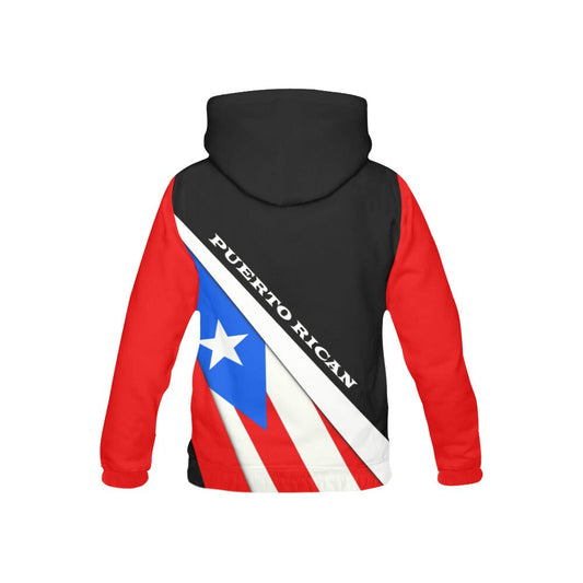 Puerto Rico Flag Coat of Arms Pullover Mens Hoodie
