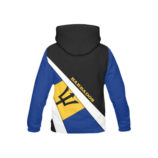 Barbados Flag Coat of Arms Pullover Mens Hoodie