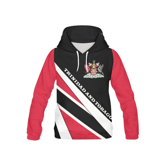 Trinidad and Tobago Flag Coat of Arms Pullover Mens Hoodie