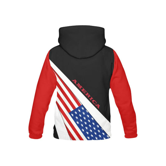 America Flag Pullover USA Eagle Mens Hoodie