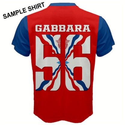 Assyria Custom Name Jersey Number Assyrian Empire Flag T-shirt