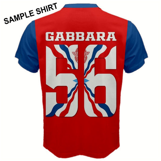 Assyria Custom Name Jersey Number Assyrian Empire Flag T-shirt